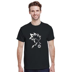 Personalised Goku T-Shirt – Dragon Ball Z Anime Tee Saiyan Silhouette Shirt for Men, Women & Kids  DBZ Gift Unisex Fit