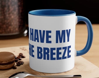 Blue Biker Coffee Mug - 11oz Ceramic Coffee Cup - Unique Gift for Bikers - Mom and Dad - Assorted Colors