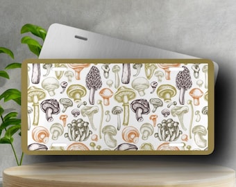 Olive Green Mushroom Vanity Plate - Fungi Auto Plate, Novelty License Plate, Aluminum Car Plate, License Plate, Front of Car Plate, Auto
