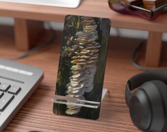 Mushroom Smartphone/Mobile Display Stand - Fungi Portable Phone Holder, Nature Desk Organizer, Phone Accessory, Home Decor, Office Decor