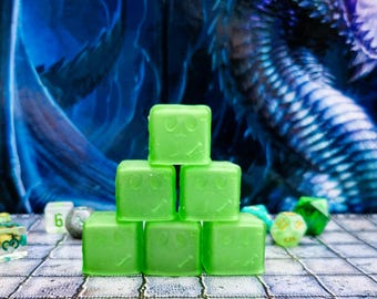 小さなゼラチン状のかわいいキューブ - 3DプリントされたチビTTRPG D&Dミニチュア