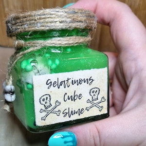 Gelatinous Cube Slime in a Jar: D&D Tabletop Prop