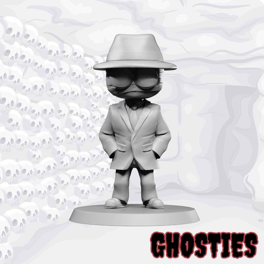 Miniature Invisible Men The INVISIBLE Man - 3D Printed GHOSTIES Halloween Horror Miniature ...