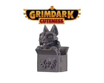 Grimdark Cuteness - MECRON KAT TRAP - 3D Printed Chibi Wargaming