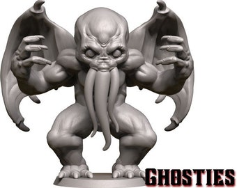 CTHULHU - 3D Printed GHOSTIES Halloween Horror Miniature Chibi