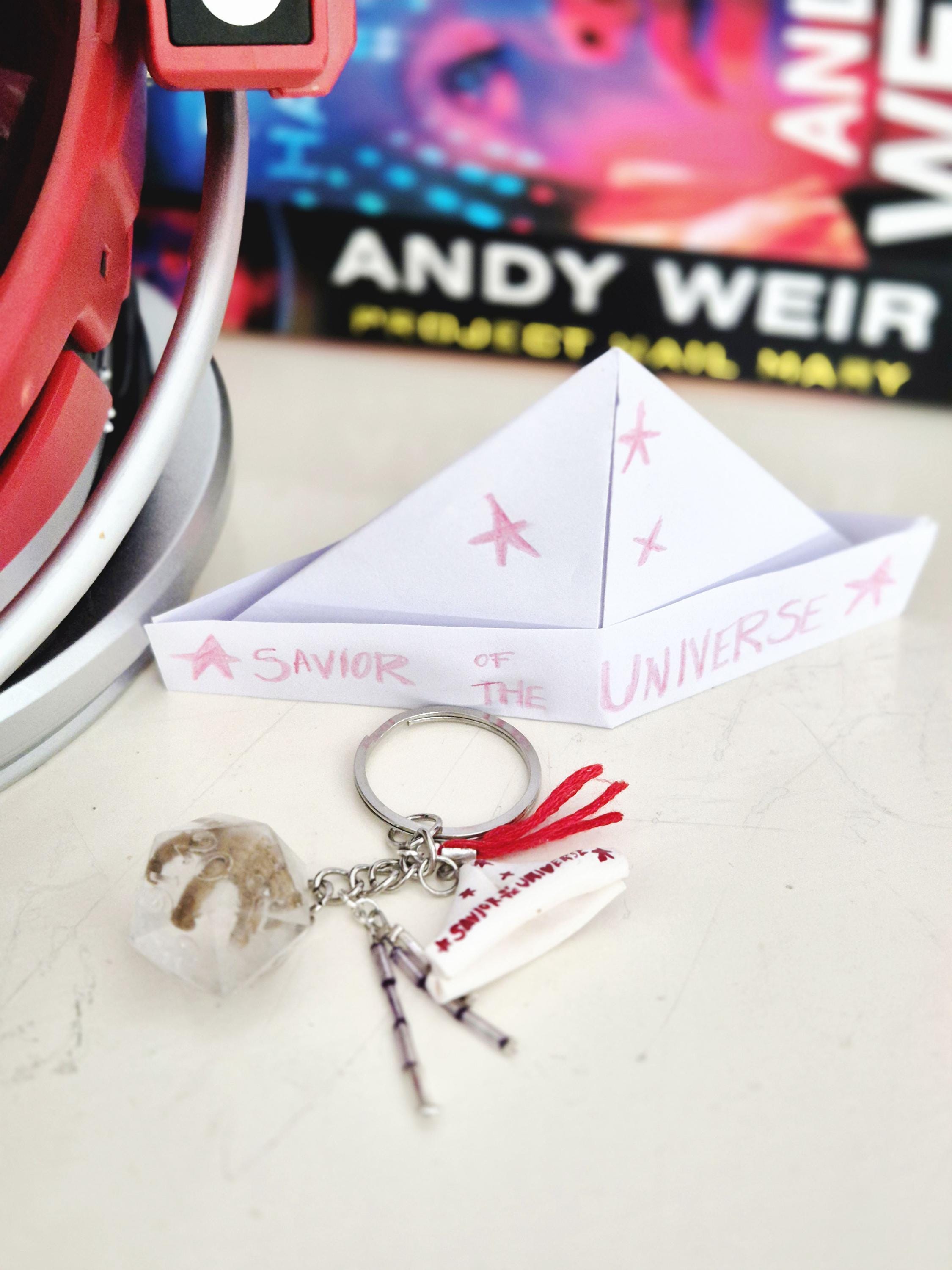 Project Hail Mary Rocky Savior of the Universe Hat Keyring