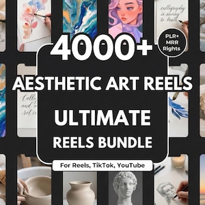 Paquete con más de 4000 tutoriales virales de arte y manualidades (PLR, MRR)