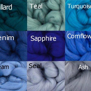 60 Merino Wool Tops to Select From 100% Merino Wool for Needlefelting ...