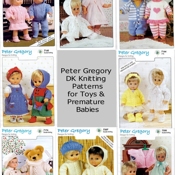 Free Dolls Clothes Knitting Patterns Etsy UK