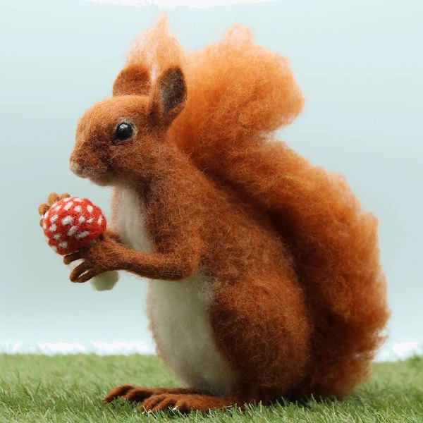 Needle Felting Kit to make Solly the Squirrel
