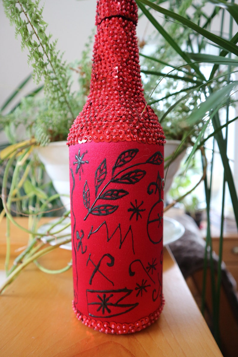 Haitian Sequin Bottle Vèvè Symbols Etsy