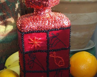 Haitian sequin bottle - St Jacques