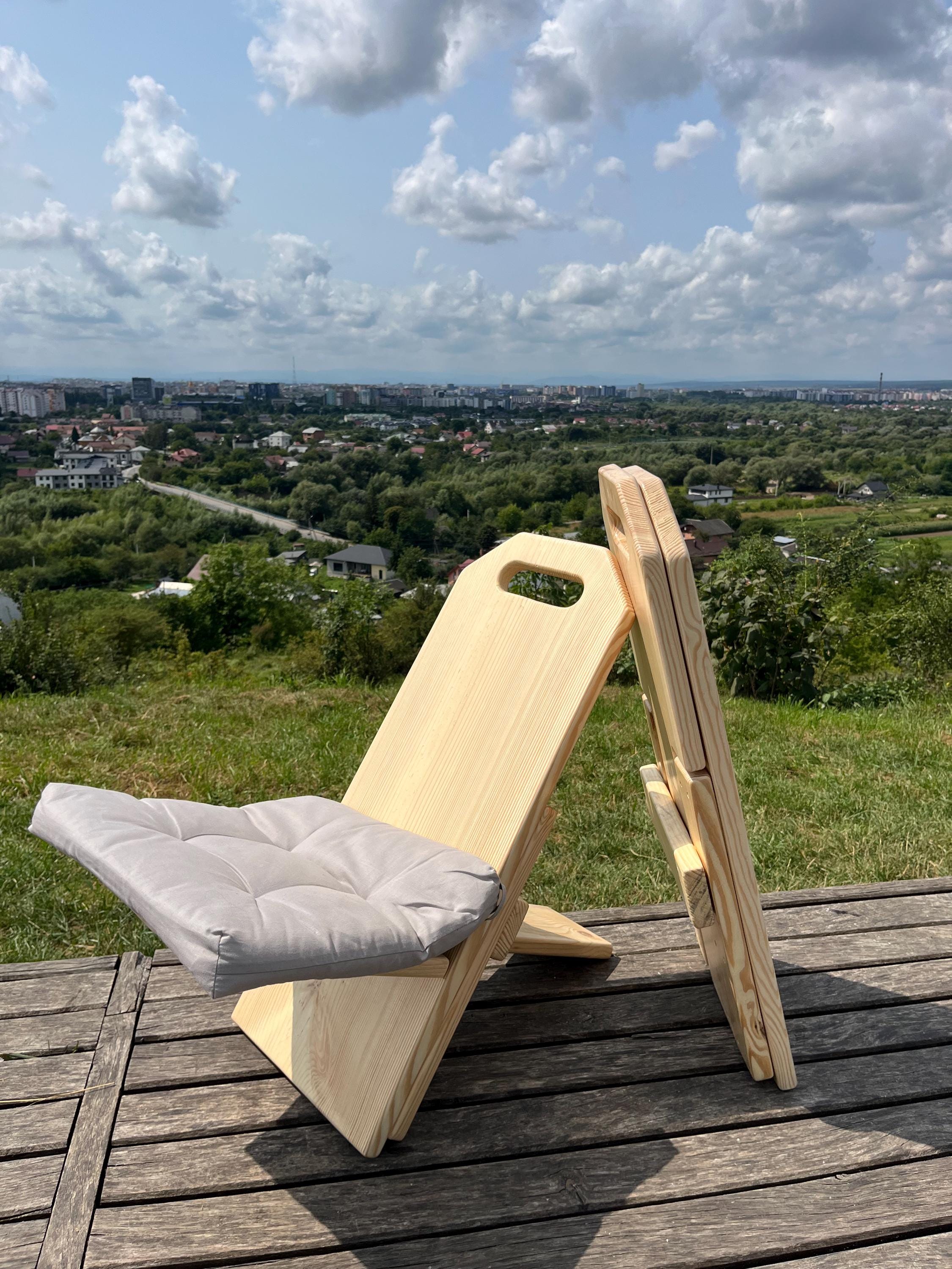 Folding Wooden Outdoor Viking Chair – Patio Garden Seat