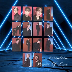 Das offizielle SEVENTEEN Fotokarten-Bundle - Power of Love (Album- & Konzert-Sammelkarten, 2021 K-Pop)