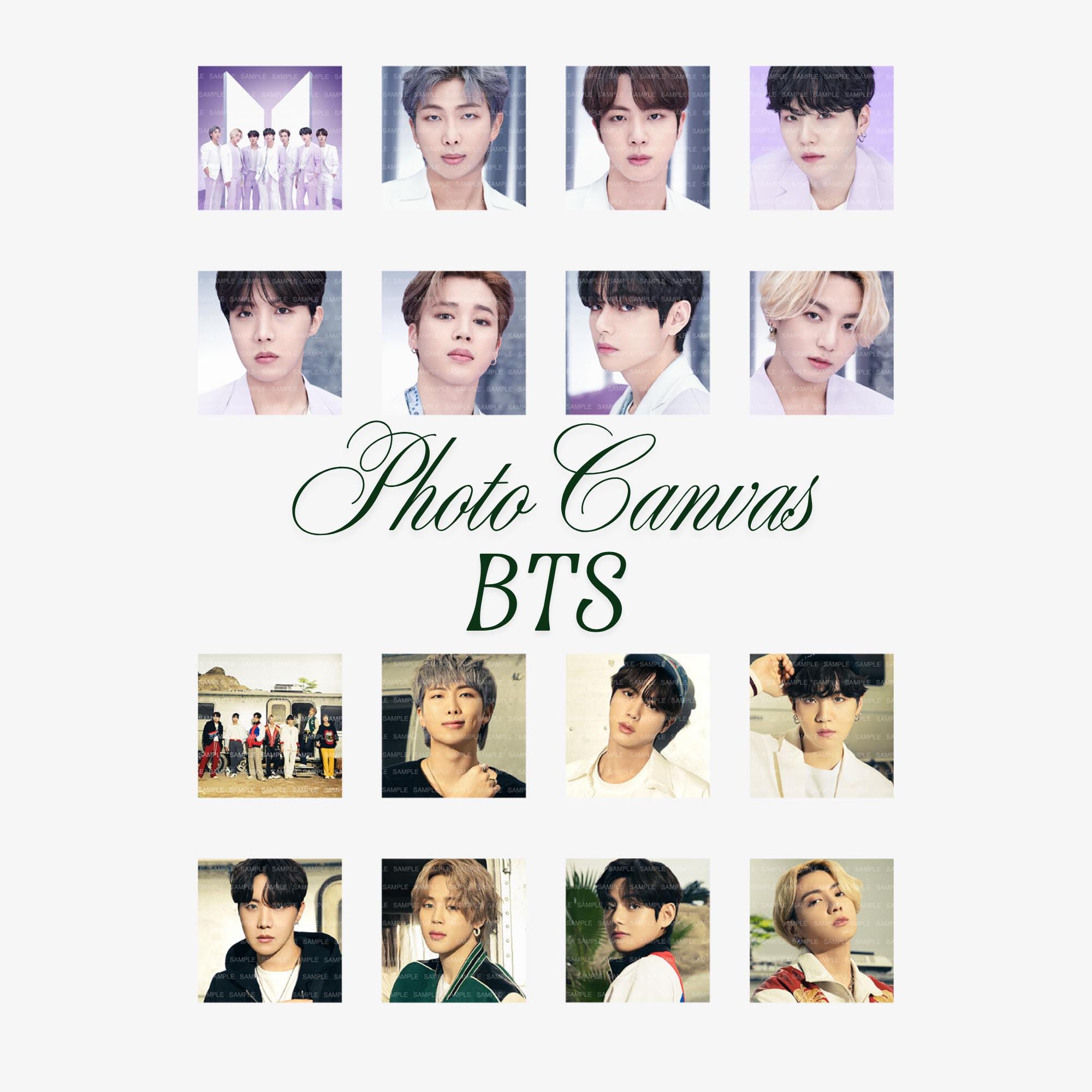 BTS, THE BEST – Official Photo Canvas (purple / Orange Ver