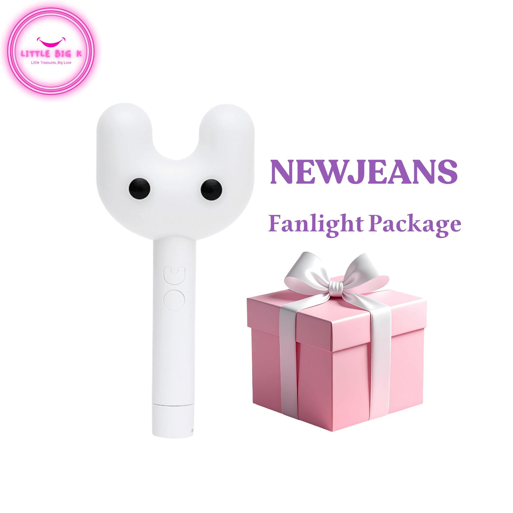 NEWJEANS Fanlight Package | Curated Kpop Fan Kit (binky Ver.1