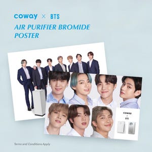 BTS X Coway Air Purifier Poster Set - Rare Promotional Collectible