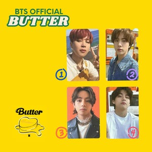 Official BTS Photocard & Message Card – Butter Album | 6 Options