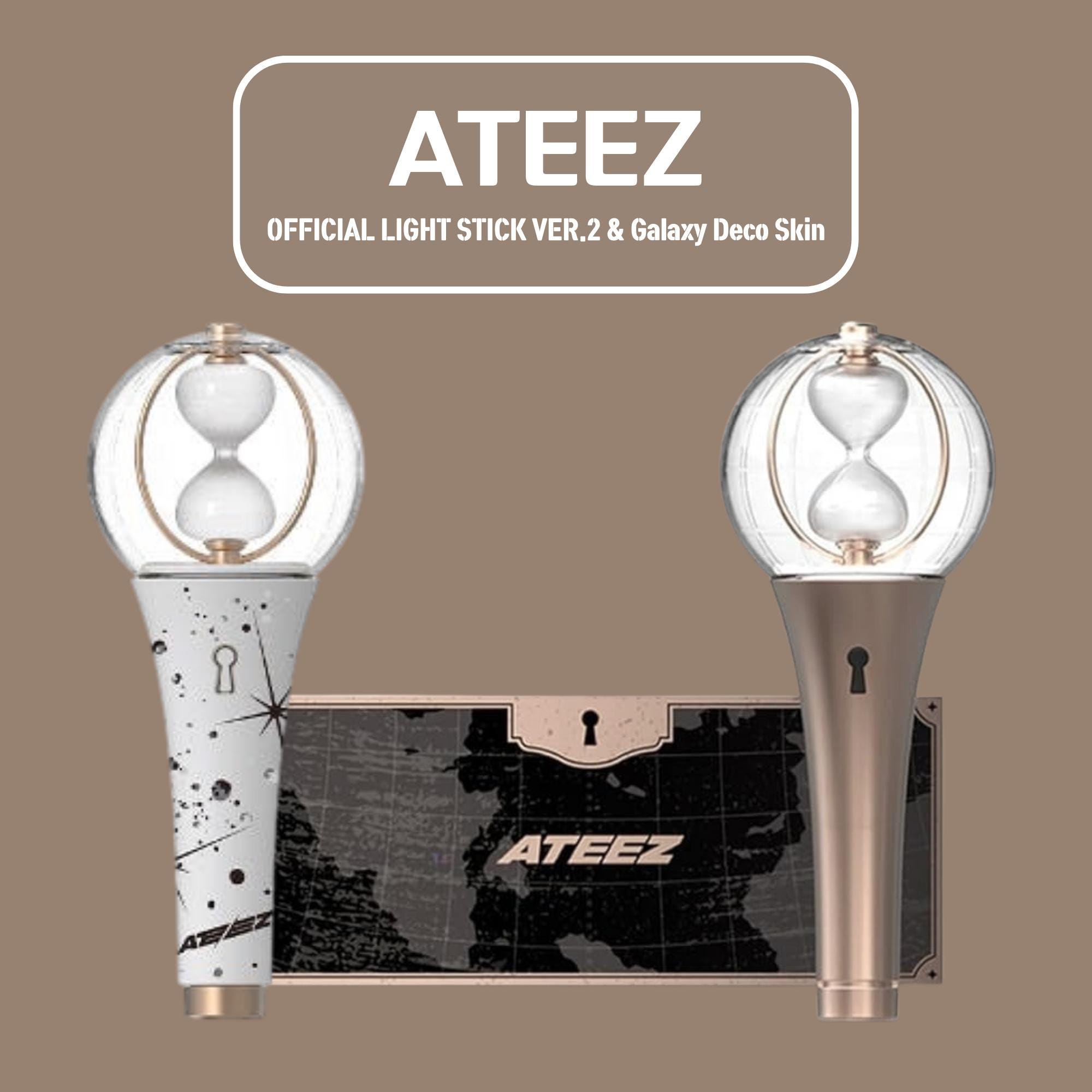 ATEEZ Light Stick Ver.2 + Minimal Galaxy Skin – Bundle