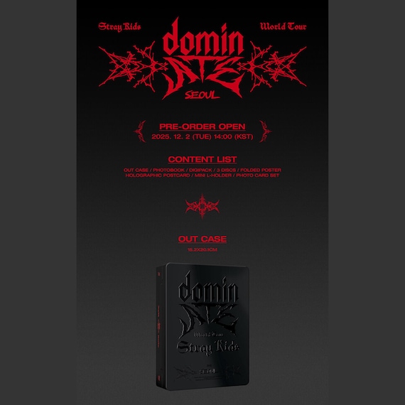 K-POP・アジア StrayKids World Tour dominATE SEOUL DVD Stray Kids World Tour Dominate Seoul DVD (3 Disc) | Official