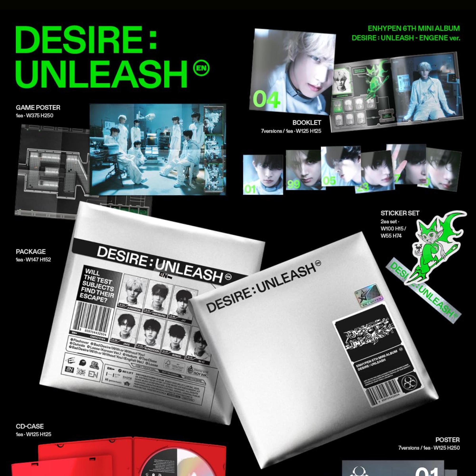 ENHYPEN – DESIRE : Unleash (6th Mini Album) | Official K-pop Album