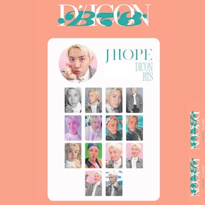 "Offizielle BTS J-Hope Fotokarte - ""D'FESTA"" von DICON (2022 Glossy K-Pop Sammlerstück)"