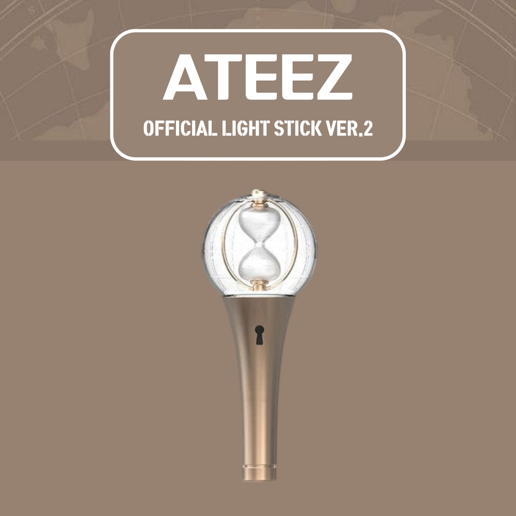 アイドル ATEEZ OFFICIAL LIGHT STICK VER.2 ATEEZ Light Stick Ver.2 + Minimal Galaxy Skin – Bundle
