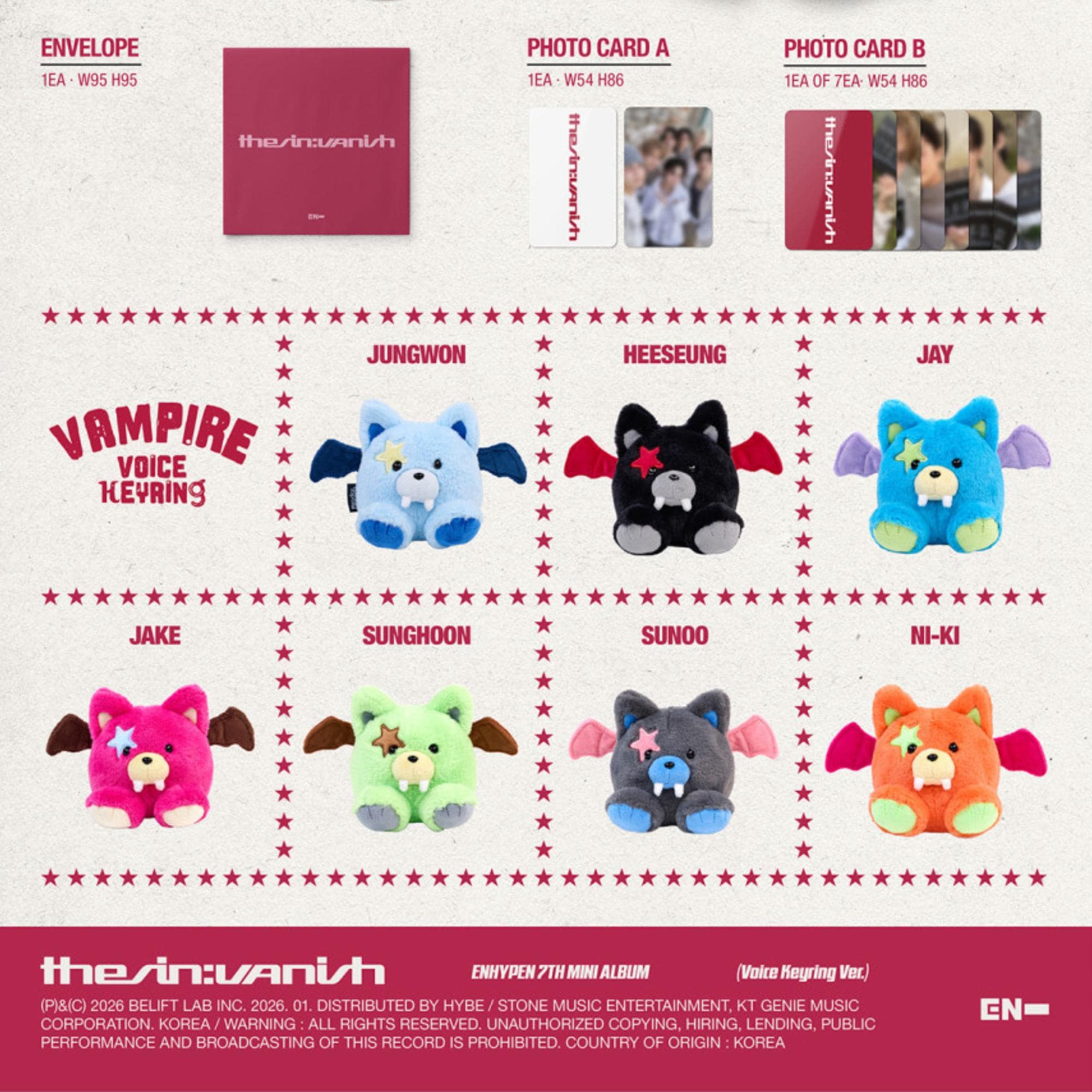 ENHYPEN the Sin: Vanish – Weverse & Vampire Voice Set - Etsy Israel