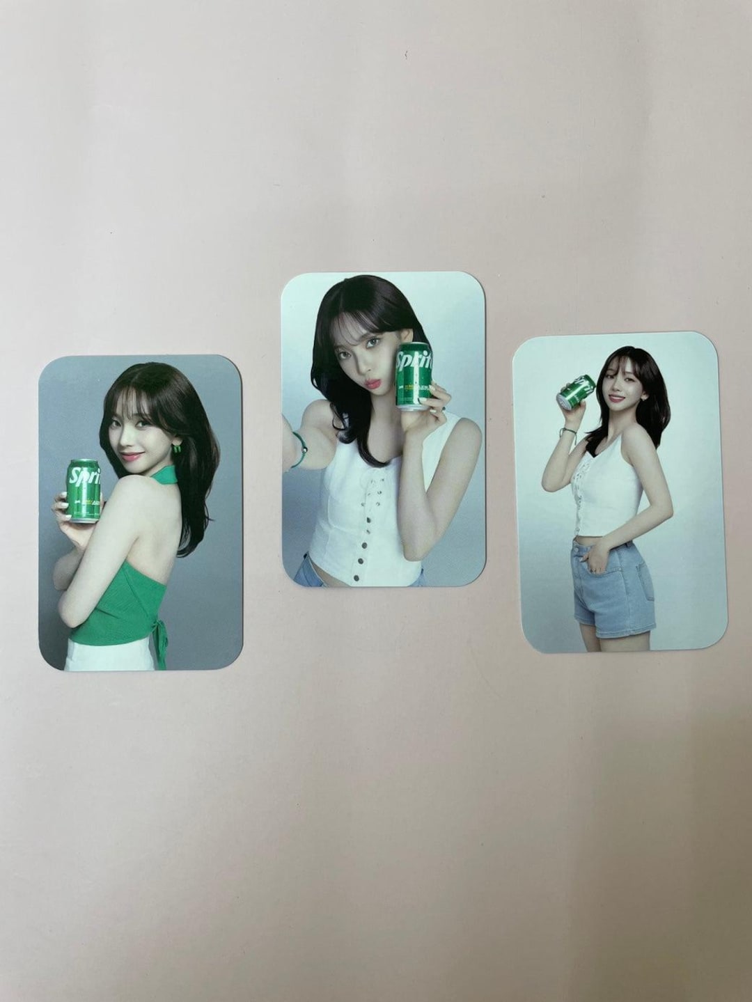 Official Karina Aespa X Sprite Collaboration Photocard Set - Etsy