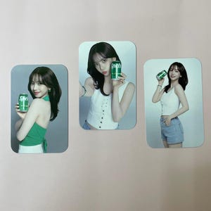 Ensemble officiel de cartes-photos collaboratives Karina aespa x Sprite