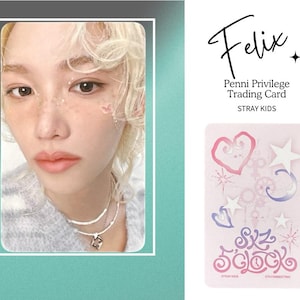 Carte photo officielle Felix - Carte K-pop limitée Stray Kids Privilege Fanmeeting