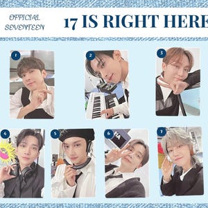 Die offizielle SEVENTEEN Photocard - Nummer 17 ist da (2024 Hear Version / K-pop Album Collectible)