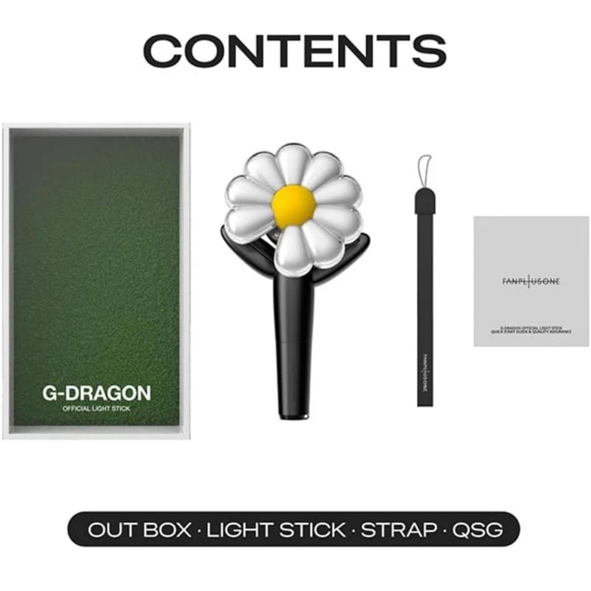 G-DRAGON Daisy Light Stick + Cradle Set | Official Kpop Fanlight