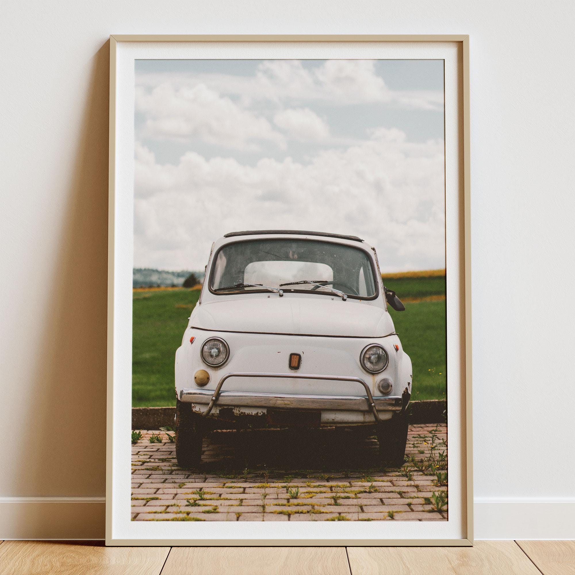 Fiat 500 poster - Etsy 日本