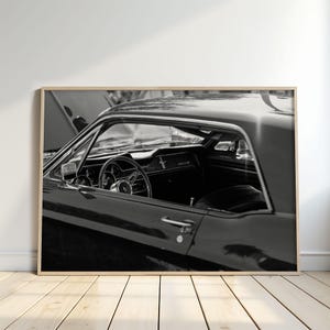 Vintage Ford Mustang Photography Print: Retro Muscle Car Decor (Digital Download)