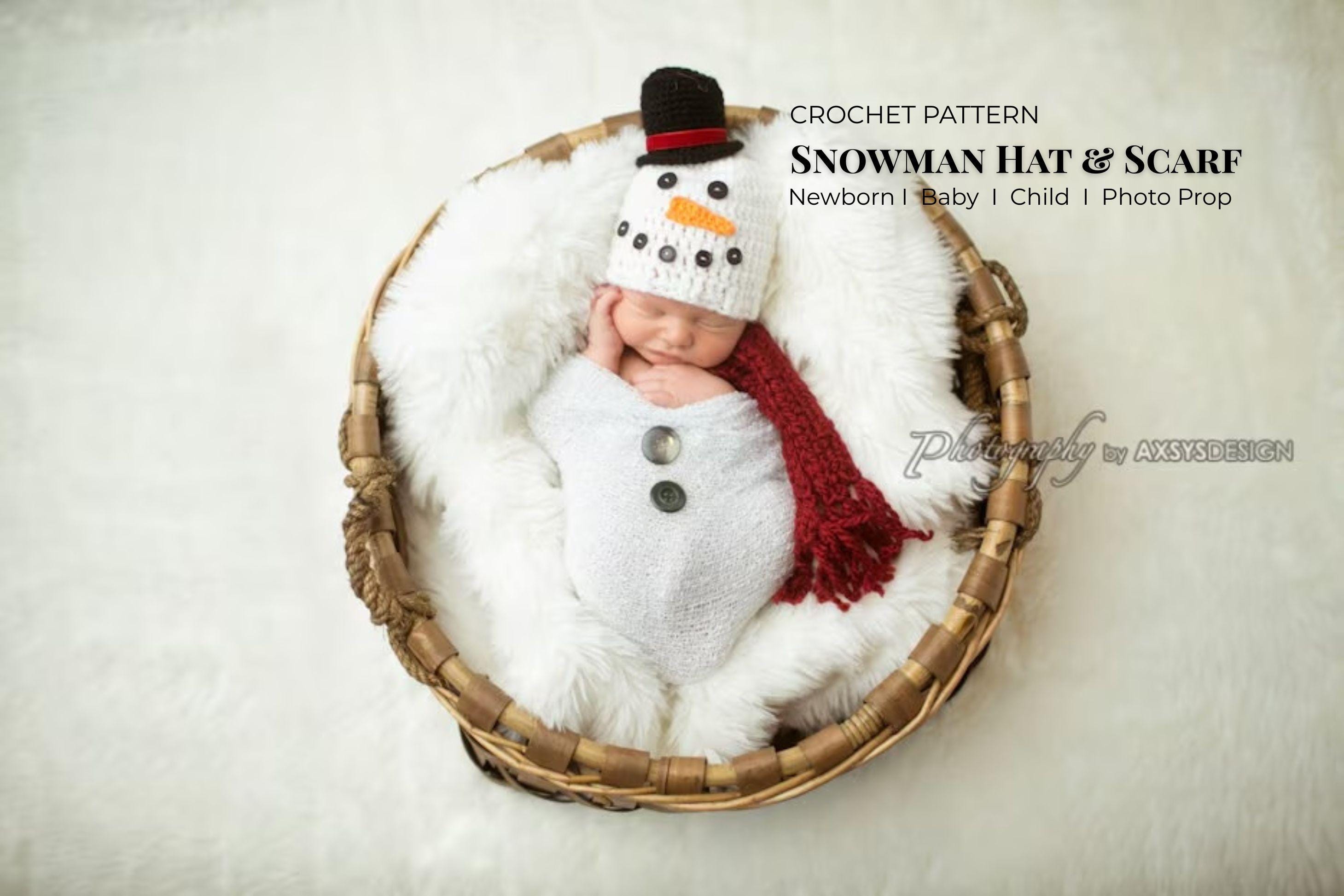 30 Hat and Scarf Crochet Patterns to Keep You Cozy and Creative 25 Snowman Hat and Scarf Crochet Pattern for Baby