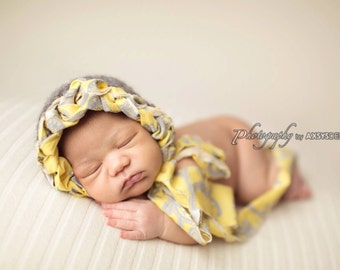 Fabric Edge Baby Bonnet