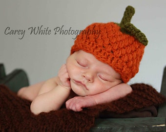 Pumpkin Beanie PDF CROCHET PATTERN