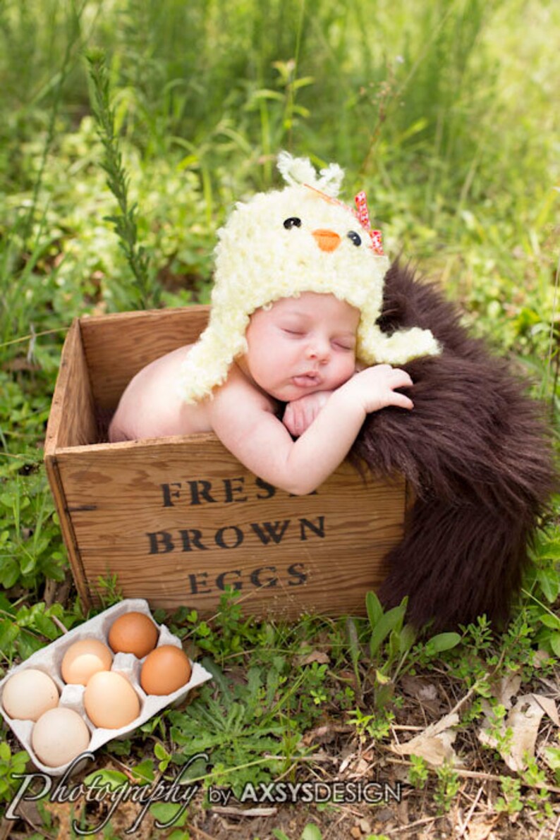 Baby Chick Hat PDF Crochet Pattern image 3