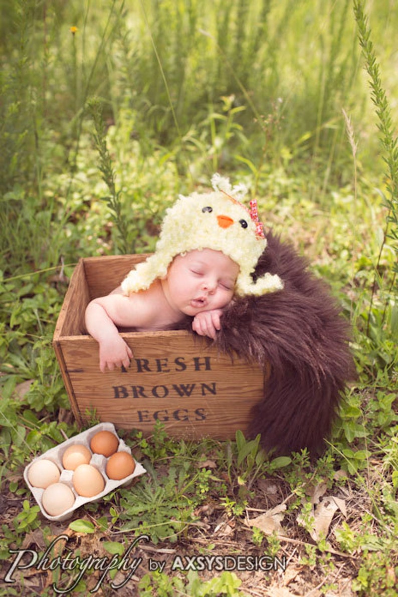 Baby Chick Hat PDF Crochet Pattern image 2