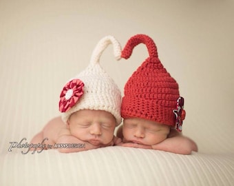 Sprite Hat PDF Crochet Pattern - 0-3 Months Size Only