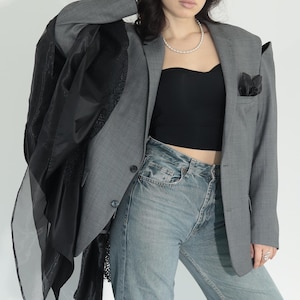 Handmade Upcycled Clothing Made for You: Custom Jacket, Unique Upcycled Blazers, Recycled & Reworked Vintage Blazer for Women!