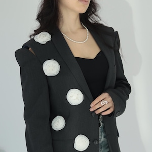 Handmade Upcycled Clothing Made for You: Custom Jacket, Unique Upcycled Blazers, Recycled & Reworked Vintage Blazer for Women!