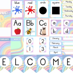 Soft Pastels Theme Classroom Theme Set