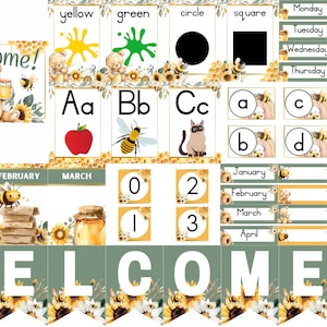 Honey Bear Theme Classroom Decor Set