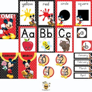 Micky Maus Thema Klassenzimmer Dekor-Set