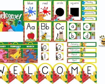 Sesame Characters Classroom Decor Set