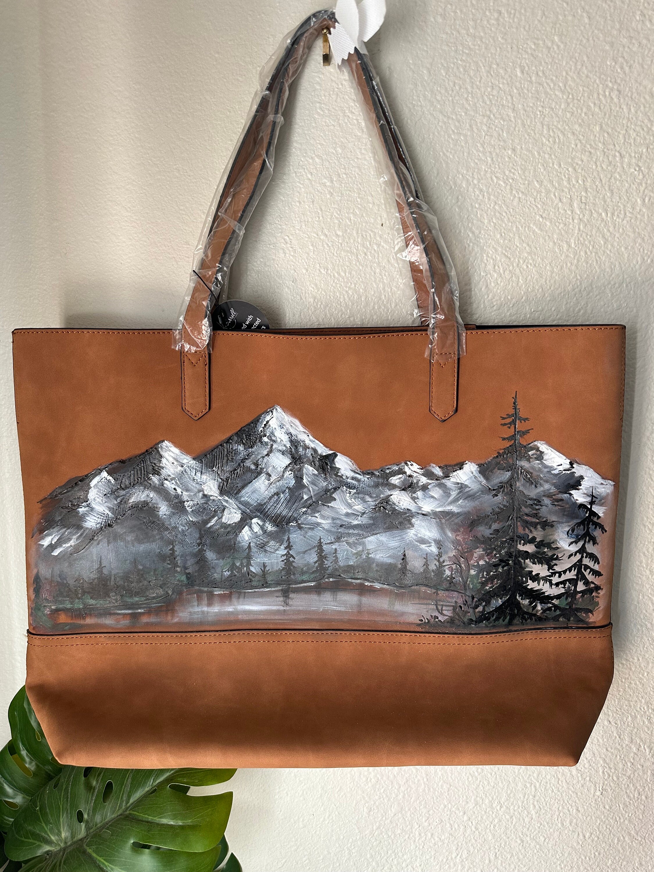 Faux Suede Tote Bag