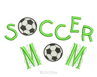 Soccer Mom Machine Embroidery Design