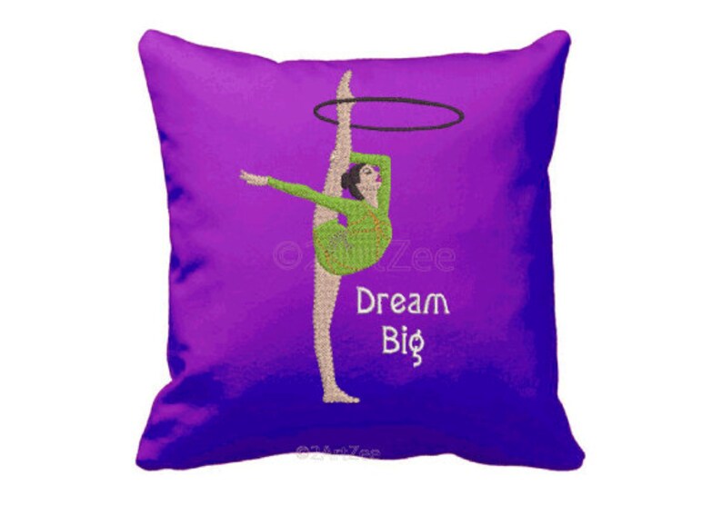 Rhythmic Gymnastics Hoop Dream Big Machine Embroidery Design 4 Etsy